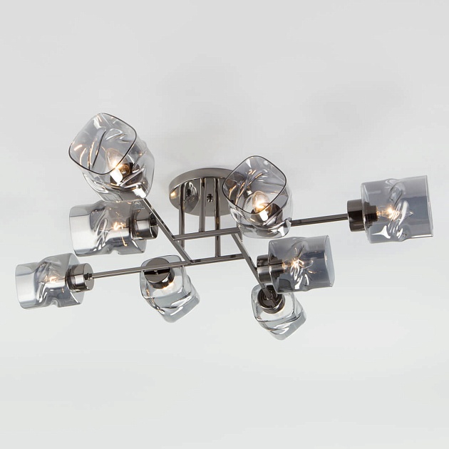 Потолочная люстра Eurosvet Hilari 30165/8 черный жемчуг изображение 1 Потолочная люстра Eurosvet Hilari 30165/8 черный жемчуг Фото № 1