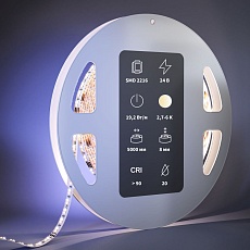 Светодиодная лента Maytoni 19,2W/m 240LED/m 2216SMD от теплого до холодного 5M 201126 2