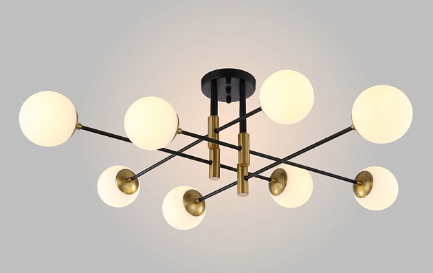 Потолочная люстра Crystal Lux Fidel PL8 Black Фото № 3