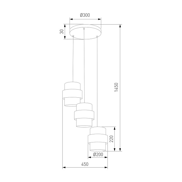 Подвесная люстра TK Lighting 5981 Calisto Фото № 2