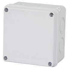 Коробка разветвительная Stekker EBX31-02-65, 100*100*70 мм, 7 выбивных отверстий, IP65, светло-серая 39558