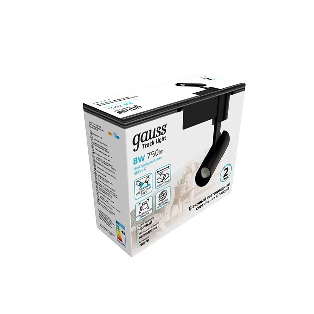 Трековый светодиодный светильник Gauss Track Light Led TR078 изображение 3 Трековый светодиодный светильник Gauss Track Light Led TR078 Фото № 3