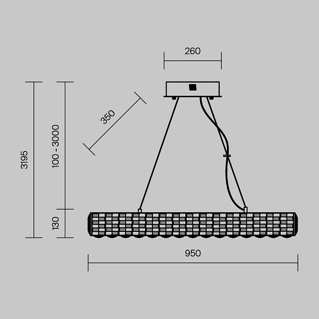 Подвесной светодиодный светильник Maytoni Castello MOD336PL-L130G3K Фото № 5