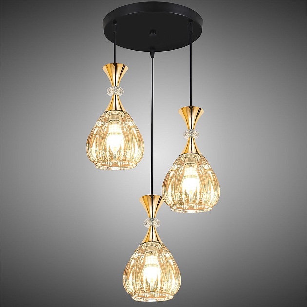 Подвесная люстра Reluce 09015-0.9-03 Amber изображение 3 Подвесная люстра Reluce 09015-0.9-03 Amber Фото № 3