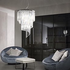 Подвесная люстра Ideal Lux Carlton SP12 Cromo 166247 1