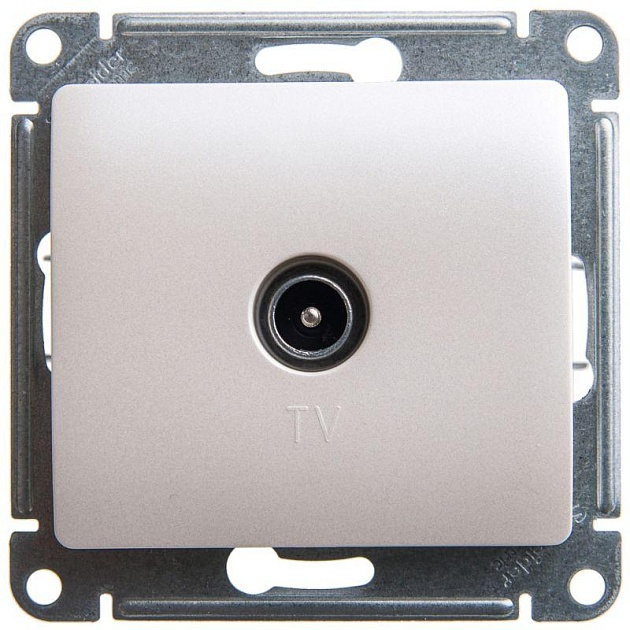 ТВ-розетка Systeme Electric Glossa перламутр GSL000693 Фото № 1
