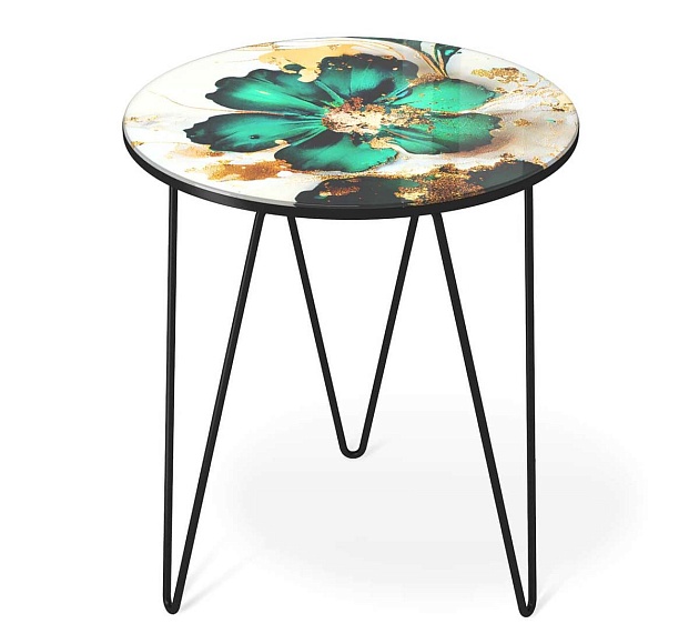 Журнальный стол Sheffilton SHT-CT27 малахитово зеленый/черный муар 4007482110 Фото № 6