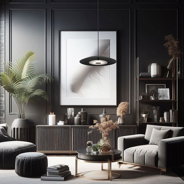 Подвесной светодиодный светильник Eurosvet Kontur 90328/1 черный изображение 5 Подвесной светодиодный светильник Eurosvet Kontur 90328/1 черный Фото № 5