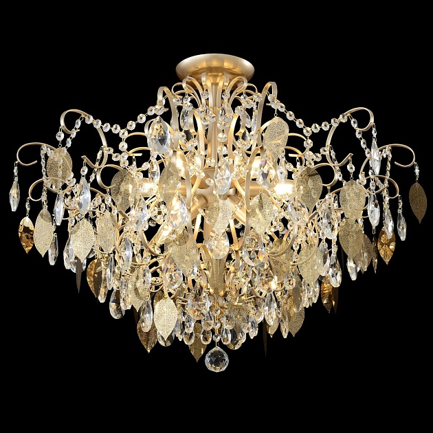 Потолочная люстра Crystal Lux Esmiralda PL9 Gold изображение 8 Потолочная люстра Crystal Lux Esmiralda PL9 Gold Фото № 8