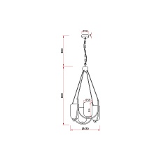 Подвесная люстра Vele Luce Fiamma VL5812P04 3