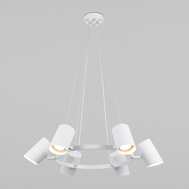 Подвесная люстра Eurosvet Splay 70147/6 белый изображение 1 Подвесная люстра Eurosvet Splay 70147/6 белый Фото № 1