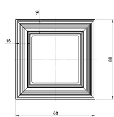 Рамка 1-постовая Liregus Retro черный матовый 29-243 1
