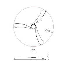 Люстра-вентилятор Mantra NEMO M 9047 1