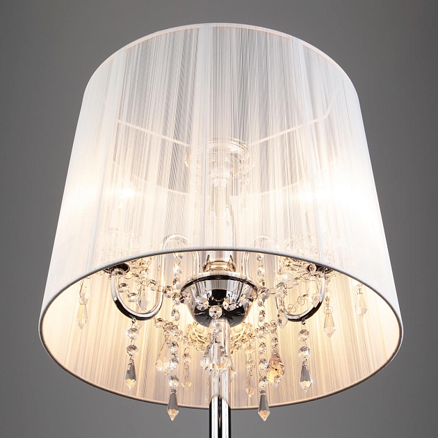 Торшер Eurosvet 2045/3F хром/белый Фото № 3