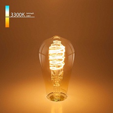 Лампа светодиодная филаментная Elektrostandard E27 8W 3300K прозрачная a048391
