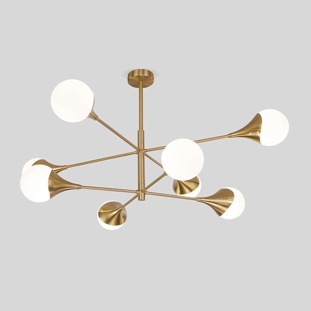 Подвесная люстра Eurosvet Calyx 60168/8 латунь Фото № 1