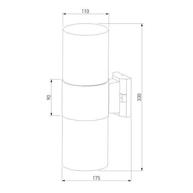 Уличный настенный светильник Elektrostandard Roil 35125/D a055636 Фото № 2