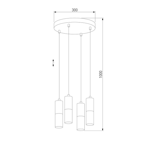 Подвесная люстра TK Lighting 4354 Elit White изображение 2 Подвесная люстра TK Lighting 4354 Elit White Фото № 2