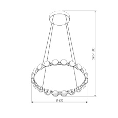Подвесной светодиодный светильник Eurosvet Tapioca 90332/20 1