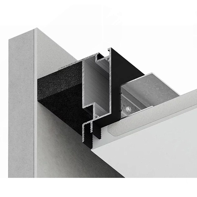 Теневой профиль FerGipps черный БП 80 УТ000001650 изображение 4 Теневой профиль FerGipps черный БП 80 УТ000001650 Фото № 4