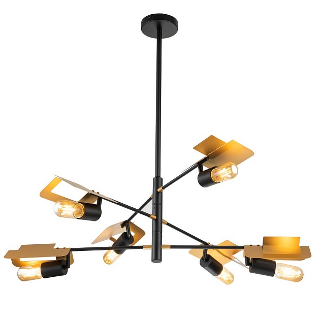 Подвесная люстра Indigo Severo 10004/6R Black V000174 Фото № 1