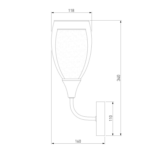 Бра Eurosvet Cosmic 50285/1 золото Фото № 2