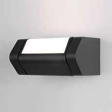 Уличный настенный светодиодный светильник Elektrostandard Dors 35163/D черный a062882 3
