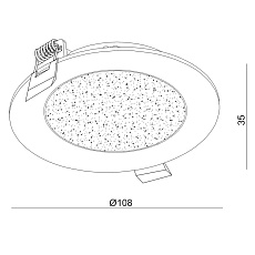 Встраиваемый светодиодный светильник De Markt Стаут 6 702011901 1