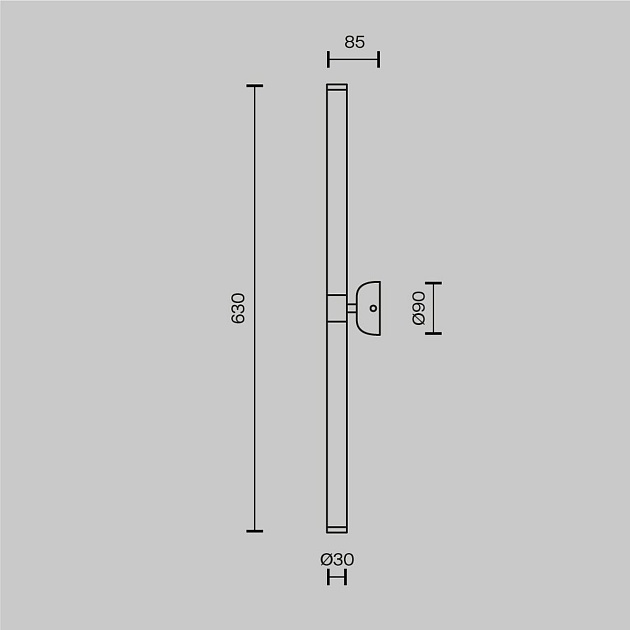 Подсветка для зеркал Maytoni Axis MOD106WL-L16B3K Фото № 2