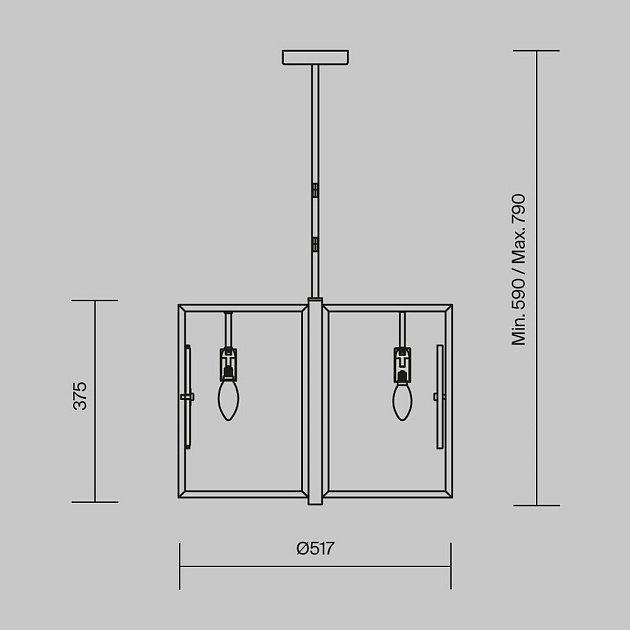 Подвесная люстра Maytoni Marmo MOD099PL-06G Фото № 3