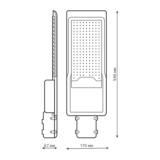 Уличный светодиодный консольный светильник Gauss Avenue 629534320 Фото № 5