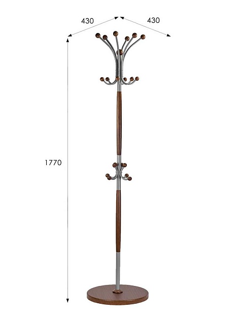 Напольная вешалка Мебелик Д 1 000715 изображение 3 Напольная вешалка Мебелик Д 1 000715 Фото № 3
