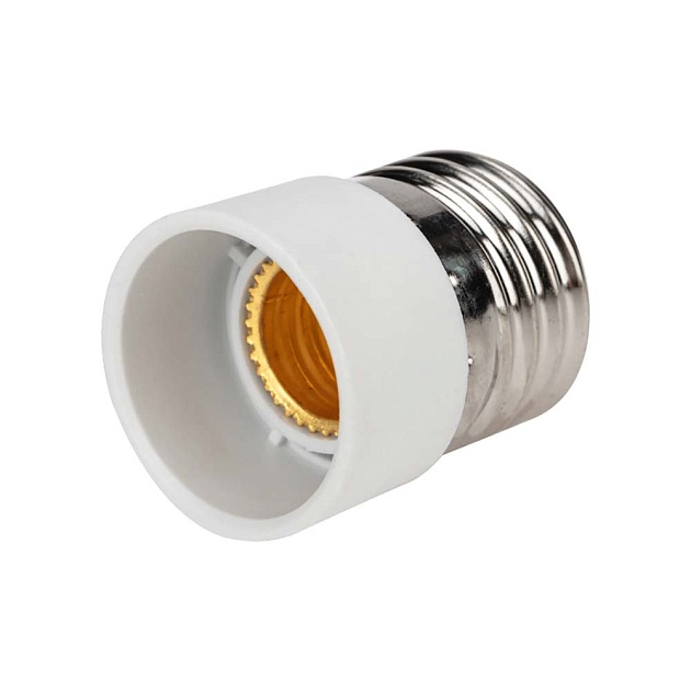 Переходник цокольный E27-E14 белый REXANT 11-8813 Фото № 1