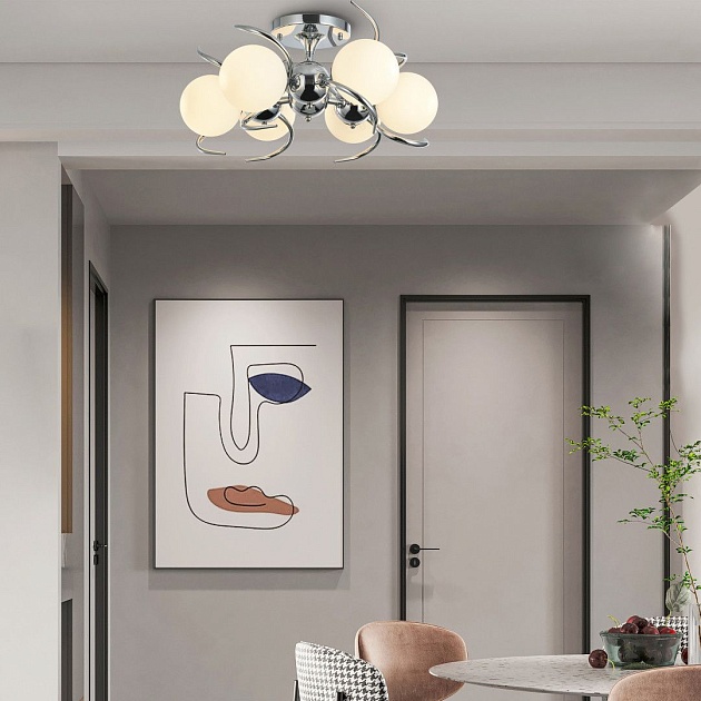 Потолочная люстра Arte Milano Neapolis71007 271007/6C Ni изображение 8 Потолочная люстра Arte Milano Neapolis71007 271007/6C Ni Фото № 8