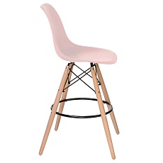 Стул барный DOBRIN DSW BAR (ножки светлый бук, цвет сиденья светло-розовый (PK-02)) 638GPP-LMZL DSW BAR 3
