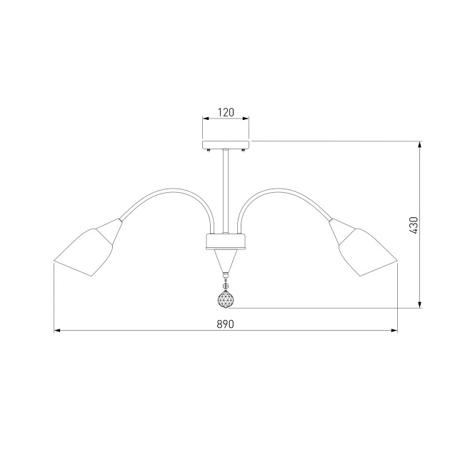 Потолочная люстра Eurosvet 30149/8 золото изображение 2 Потолочная люстра Eurosvet 30149/8 золото Фото № 2