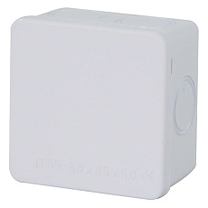 Коробка разветвительная Stekker EBX31-01-65, 85*85*50 мм, 7 выбивных отверстий, IP55, светло-серая 39557