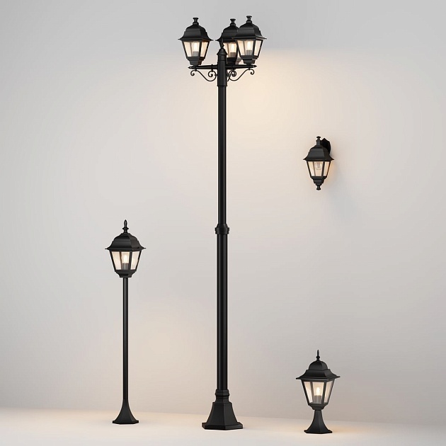 Садово-парковый светильник Maytoni Abbey Road O003FL-03B изображение 3 Садово-парковый светильник Maytoni Abbey Road O003FL-03B Фото № 3