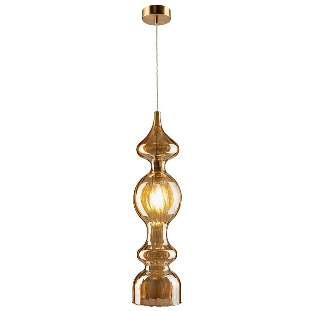 Подвесной светильник Crystal Lux Iris SP1 A Amber изображение 5 Подвесной светильник Crystal Lux Iris SP1 A Amber Фото № 5