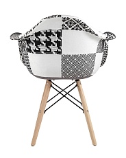 Кресло Stool Group EAMES пэчворк черно-белое Y809 bw 3