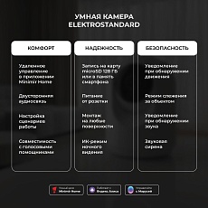Умная видеокамера белая IP20 Elektrostandard 76500/00 a069149 1