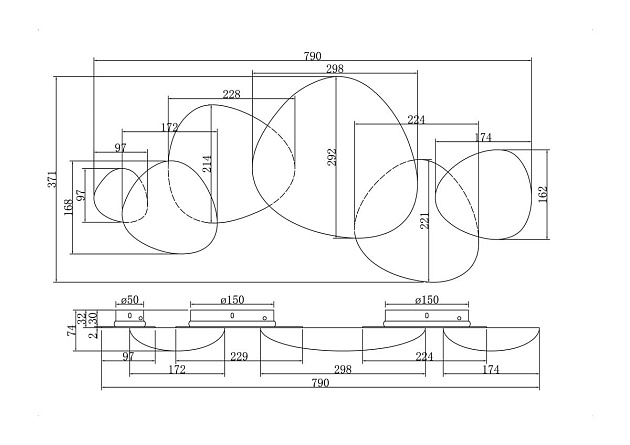Настенный светодиодный светильник Maytoni Jack-stone MOD314WL-L13G3K Фото № 5