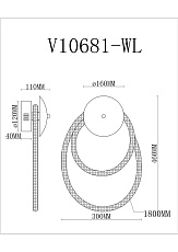 Бра Moderli True V10681-WL 1