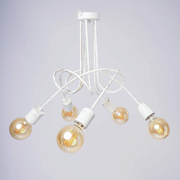 Потолочная люстра Adilux Tango White Patina 10125 Фото № 1