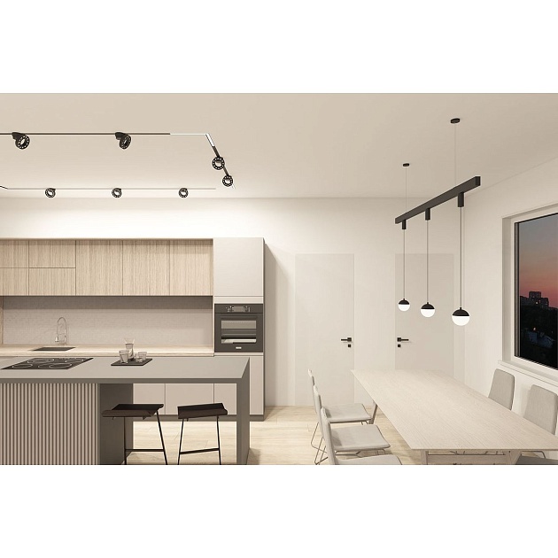 Трековый светодиодный светильник Denkirs Smart Grill DK8030-BK Фото № 6