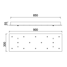 Потолочное основание Mantra Modular Light Florones 9390 3