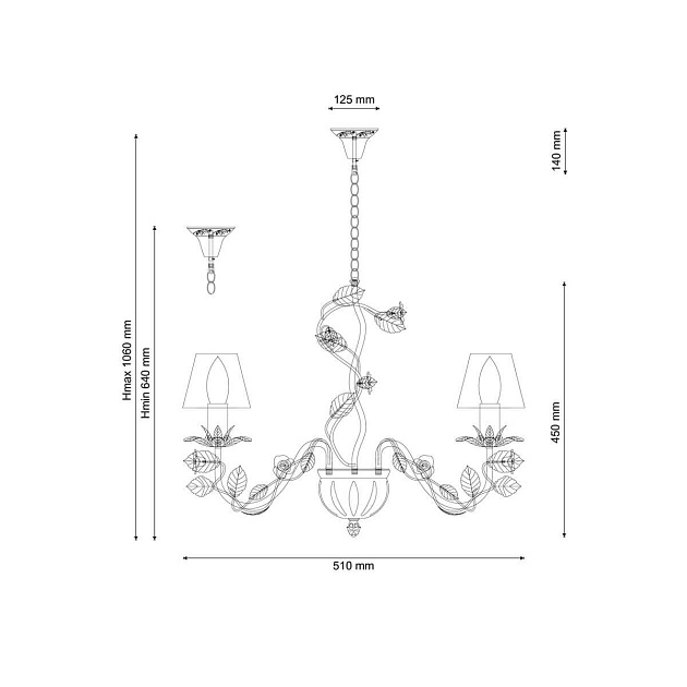 Подвесная люстра Lucia Tucci Fiori Di Rose 107.3 Фото № 2