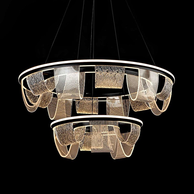 Подвесной cветильник LED4U L7706-800-460 BK Фото № 3