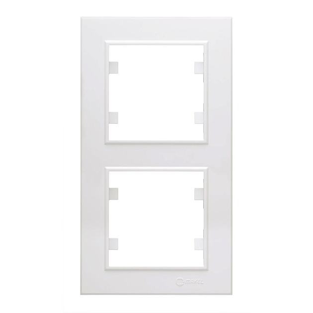 Рамка Makel 2-м Karea вертик. бел. 56001707 изображение 1 Рамка Makel 2-м Karea вертик. бел. 56001707 Фото № 1
