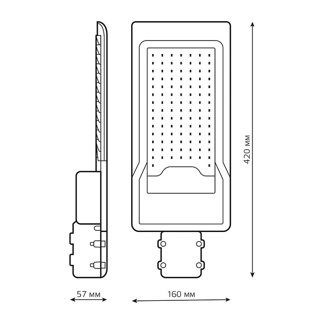 Уличный светодиодный консольный светильник Gauss Avenue 629534300 изображение 3 Уличный светодиодный консольный светильник Gauss Avenue 629534300 Фото № 3